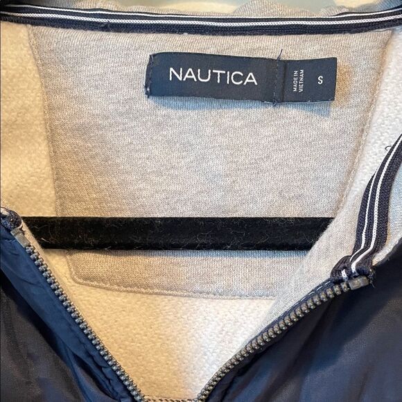 Nautica Blue and Gray Hooded Jacket - Picture 3 of 4